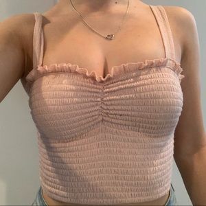 FOREVER 21 light pink crop top
